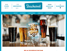 Tablet Screenshot of beachwoodbbq.com